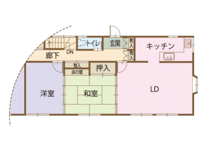 豊橋市 間取り図 リフォーム前